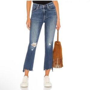 MOTHER Jeans  Women 26 Insider Crop Step Chew Dancing On Coals